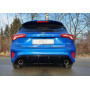 Silencieux arrière duplex sport 100% inox 1x100mm type 25 FOX EXHAUST SYSTEMS pour FORD FOCUS ST-LINE MK4