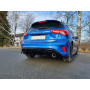 Silencieux arrière duplex sport 100% inox 1x100mm type 25 FOX EXHAUST SYSTEMS pour FORD FOCUS ST-LINE MK4