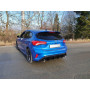 Silencieux arrière duplex sport 100% inox 1x100mm type 25 FOX EXHAUST SYSTEMS pour FORD FOCUS ST-LINE MK4