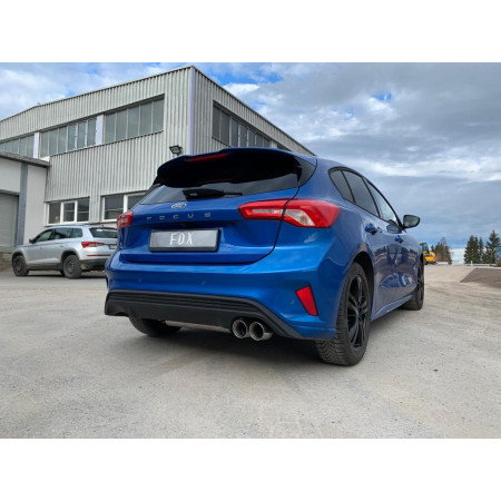 Silencieux arrière sport 100% inox 2x90mm type 25 FOX EXHAUST SYSTEMS pour FORD FOCUS ST-LINE MK4