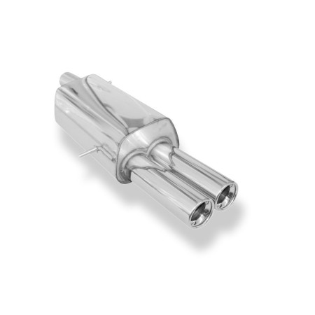 Silencieux arrière sport 100% inox 2x80mm type 13 FOX EXHAUST SYSTEMS pour FORD GALAXY (WGR)