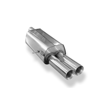 Silencieux arrière sport 100% inox 2x80mm type 24 FOX EXHAUST SYSTEMS pour FORD GALAXY (WGR)