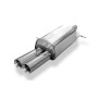 Silencieux arrière sport 100% inox 2x80mm type 24 FOX EXHAUST SYSTEMS pour FORD GALAXY (WGR)
