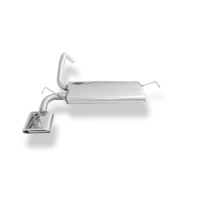 Silencieux arrière sport 100% inox 1x150x70mm type 53 FOX EXHAUST SYSTEMS pour FORD KA (2009-)