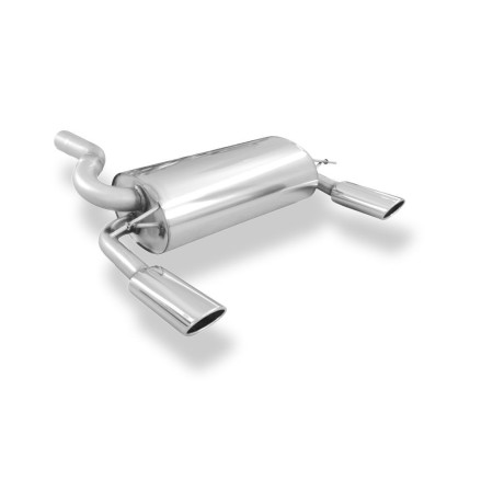 Silencieux arrière duplex sport 100% inox 1x106x71mm type 32 FOX EXHAUST SYSTEMS pour FORD KUGA (2008-2012)