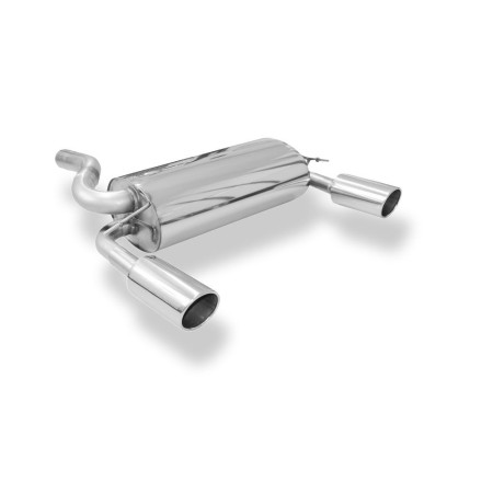 Silencieux arrière duplex sport 100% inox 1x100mm type 16 FOX EXHAUST SYSTEMS pour FORD KUGA (2008-2012)