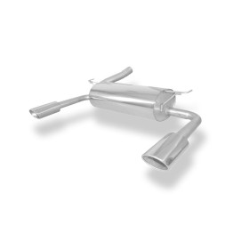 Silencieux arrière duplex sport 100% inox 1x115x85mm type 44 FOX EXHAUST SYSTEMS pour FORD KUGA II (2013-)