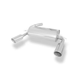 Silencieux arrière duplex sport 100% inox 1x100mm type 17 FOX EXHAUST SYSTEMS pour FORD KUGA II (2013-)