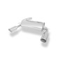 Silencieux arrière duplex sport 100% inox 1x100mm type 17 FOX EXHAUST SYSTEMS pour FORD KUGA II (2013-)