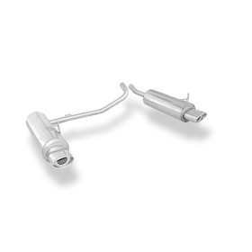 Silencieux arrière duplex sport 100% inox 1x115x85mm type 33 FOX EXHAUST SYSTEMS pour FORD ESCAPE/MAVERICK (1N2)