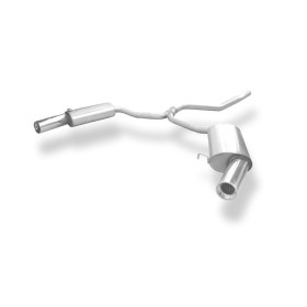 Silencieux arrière duplex sport 100% inox 1x90mm type 13 FOX EXHAUST SYSTEMS pour FORD MONDEO MK1 (BNP)