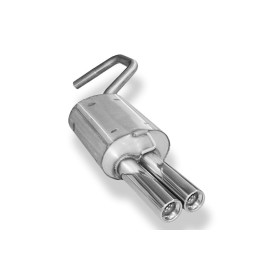 Silencieux arrière sport 100% inox 2x80mm type 13 FOX EXHAUST SYSTEMS pour FORD MONDEO BREAK MK3 (BWY)