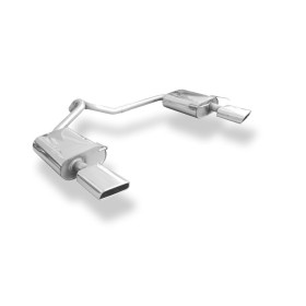 Silencieux arrière duplex sport 100% inox 1x145x65mm type 59 FOX EXHAUST SYSTEMS pour FORD MONDEO MK4 (BREAK)