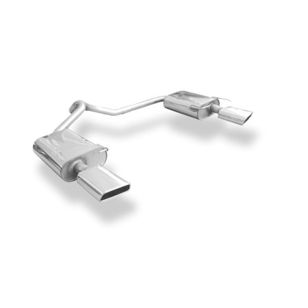 Silencieux arrière duplex sport 100% inox 1x145x65mm type 59 FOX EXHAUST SYSTEMS pour FORD MONDEO MK4 (BREAK)