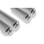 Silencieux arrière duplex sport 100% inox 2x80mm type 13 FOX EXHAUST SYSTEMS pour FORD MONDEO MK4 (BREAK)