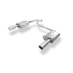 Silencieux arrière duplex sport 100% inox 1x100mm type 16 FOX EXHAUST SYSTEMS pour FORD MONDEO MK4 2.5L (BREAK)