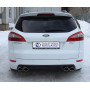 Silencieux arrière duplex sport 100% inox 2x106x71mm type 33 FOX EXHAUST SYSTEMS pour FORD MONDEO MK4 2.5L (BREAK)