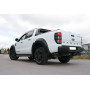 Silencieux arrière sport 100% inox 2x115x85mm type 38 FOX EXHAUST SYSTEMS pour FORD RANGER DOUBLE CABINE/WILDTRAK