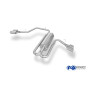 Silencieux arrière duplex (sidepipe) sport 100% inox 2x115x85mm type 38 FOX EXHAUST SYSTEMS pour FORD RANGER WILDTRAK