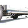 Silencieux arrière duplex (sidepipe) sport 100% inox 2x115x85mm type 38 FOX EXHAUST SYSTEMS pour FORD RANGER WILDTRAK