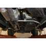 Silencieux arrière duplex (sidepipe) sport 100% inox 2x115x85mm type 38 FOX EXHAUST SYSTEMS pour FORD RANGER WILDTRAK