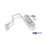 Silencieux arrière duplex (sidepipe) sport 100% inox 2x115x85mm type 38 FOX EXHAUST SYSTEMS pour FORD RANGER DOUBLE CABINE