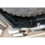 Silencieux arrière duplex sport 100% inox 2x100mm type 25 FOX EXHAUST SYSTEMS pour FORD RAPTOR DOUBLE CABINE