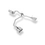 Silencieux arrière duplex sport 100% inox 2x100mm type 25 FOX EXHAUST SYSTEMS pour FORD RAPTOR DOUBLE CABINE