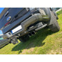 Silencieux arrière duplex sport 100% inox 2x100mm type 25 (emmaillé noir) FOX EXHAUST SYSTEMS pour FORD RAPTOR DOUBLE CABINE