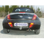 Silencieux arrière sport 100% inox 1x80mm type 13 FOX EXHAUST SYSTEMS pour FORD STREET KA