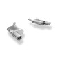 Silencieux arrière duplex sport 100% inox 1x100mm type 25 FOX EXHAUST SYSTEMS pour FORD MUSTANG GT COUPÉ (4.6L)