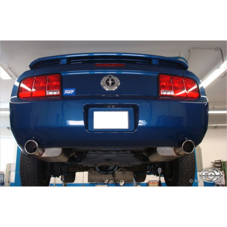 Silencieux arrière duplex sport 100% inox 1x100mm type 17 FOX EXHAUST SYSTEMS pour FORD MUSTANG GT COUPÉ (4.0L)