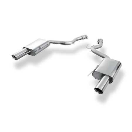 Silencieux arrière duplex sport 100% inox 1x100mm type 25 FOX EXHAUST SYSTEMS pour FORD MUSTANG COUPÉ & CABRIOLET (2.3L)