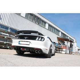 Silencieux arrière duplex sport 100% inox 2x100mm type 25 FOX EXHAUST SYSTEMS pour FORD MUSTANG COUPÉ & CABRIOLET