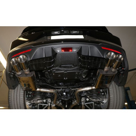 Silencieux arrière duplex sport 100% inox 2x100mm type 25 FOX EXHAUST SYSTEMS pour FORD MUSTANG COUPÉ & CABRIOLET (5.0L)