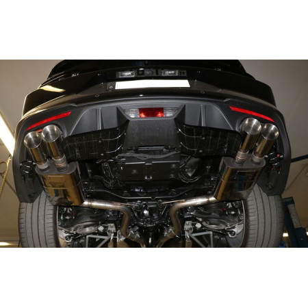 Silencieux arrière duplex sport 100% inox 2x100mm type 25 FOX EXHAUST SYSTEMS pour FORD MUSTANG COUPÉ & CABRIOLET (5.0L)