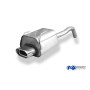 Silencieux arrière sport 100% inox 1x135x80mm type 53 FOX EXHAUST SYSTEMS pour FIAT 500/500C