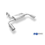 Silencieux arrière duplex sport 100% inox 1x100mm type 16 FOX EXHAUST SYSTEMS pour FIAT 500 ABARTH