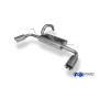 Silencieux arrière duplex sport 100% inox 1x100mm type 25 FOX EXHAUST SYSTEMS pour FIAT 500 ABARTH