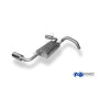 Silencieux arrière duplex sport 100% inox 1x100mm type 25 FOX EXHAUST SYSTEMS pour FIAT 500 ABARTH