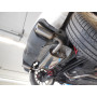 Silencieux arrière duplex sport 100% inox 1x100mm type 25 FOX EXHAUST SYSTEMS pour FIAT 500 ABARTH