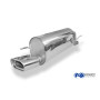 Silencieux arrière sport 100% inox 1x135x80mm type 53 FOX EXHAUST SYSTEMS pour FIAT GRANDE PUNTO (199)
