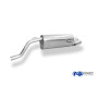 Silencieux arrière sport 100% inox 2x76mm type 13 FOX EXHAUST SYSTEMS pour FIAT GRANDE PUNTO (199)