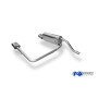 Silencieux arrière duplex sport 100% inox 1x135x80mm type 53 FOX EXHAUST SYSTEMS pour FIAT GRANDE PUNTO (199)