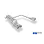 Silencieux arrière duplex sport 100% inox 2x76mm type 13 FOX EXHAUST SYSTEMS pour FIAT GRANDE PUNTO (199)