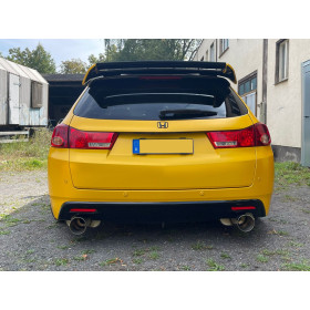 Silencieux arrière duplex sport 100% inox 1x114mm type 24 FOX EXHAUST SYSTEMS pour HONDA ACCORD VIII (CU1/CW1)