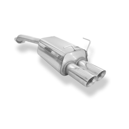 Silencieux arrière sport 100% inox 2x90mm type 25 FOX EXHAUST SYSTEMS pour HONDA CR-V IV