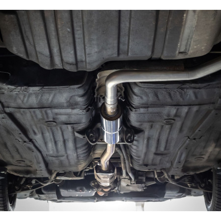 Silencieux avant sport 100% inox FOX EXHAUST SYSTEMS pour HONDA CIVIC 4 (ED3)