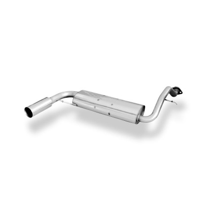 Silencieux arrière sport 100% inox 1x100mm type 10 FOX EXHAUST SYSTEMS pour HONDA CIVIC 4 (EC8/EC9/ED6/ED7/ED9)