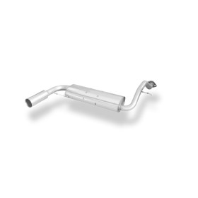 Silencieux arrière sport 100% inox 1x76mm type 10 FOX EXHAUST SYSTEMS pour HONDA CIVIC 4 (EC8/EC9/ED6/ED7/ED9)